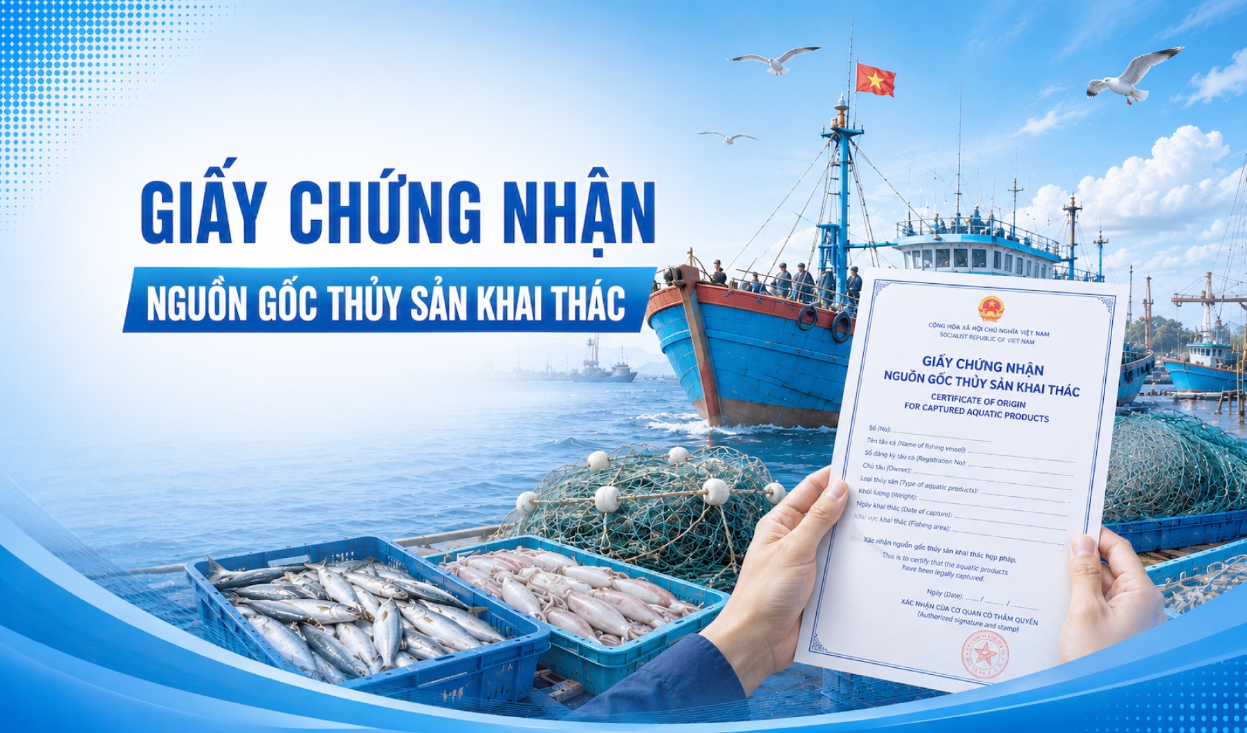 Giấy chứng nhận nguồn gốc thủy sản khai thác