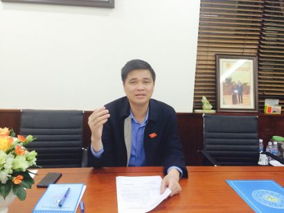 Ông Ngọ Duy Hiểu – Phó Trưởng đoàn ĐBQH Hà Nội trả lời phỏng vấn TCPL. 