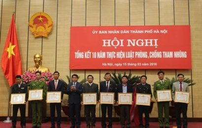  Các đơn vị được tặng Bằng khen trong công tác PCTN tại Hội nghị tổng kết 10 năm thực hiện Luật PCTN của TP Hà Nội