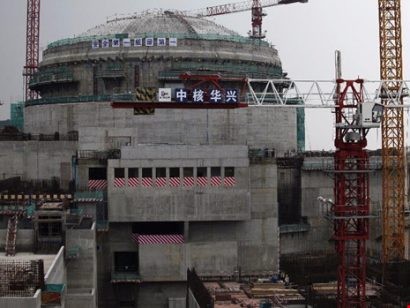 Một lò phản ứng hạt nhân tại nhà máy điện hạt nhân Taishan ở tỉnh Quảng Đông của Trung Quốc. Ảnh: REUTERS
