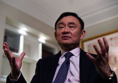 Cựu Thủ tướng Thaksin Shinawatra nay đang sống lưu vong - Ảnh: AFP