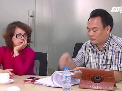  Ông Trần Đức Trung và bà Lê Thị Hằng trong một cuộc trao đổi với báo chí năm 2016 (ảnh: VTC News).