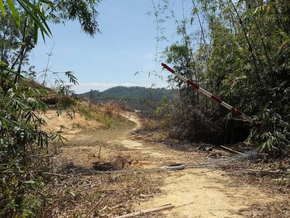  Lối vào nơi 46,1ha rừng bị phá trắng đốt trụi mới được phát hiện