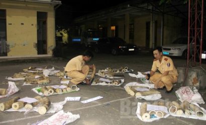  Cảnh sát giao thông công an tỉnh Bắc Giang bắt đối tượng vận chuyển ngà voi