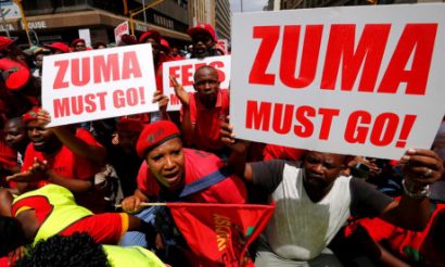   Biểu tình yêu cầu Tổng thống Nam Phi Jacob Zuma từ chức.