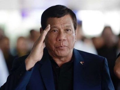 Tổng thống Philippines Rodrigo Duterte tuyên bố sẽ từ chức nếu không thể loại bỏ nguy cơ khủng bố khỏi đất nước Philippines. Ảnh: AP 