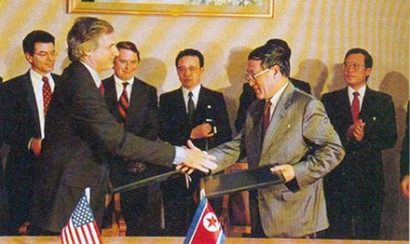 Triều Tiên tuyên bố thỏa thuận hạt nhân năm 1994 đạt được với Mỹ vô hiệu, sau khi Mỹ quyết định ngừng chuyển dầu cho Triều Tiên. Ảnh: asiaobserver.org.