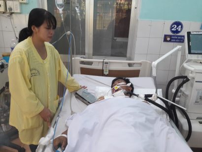 Tài xế Võ Văn Quý vẫn đang trong tình trạng hôn mê.