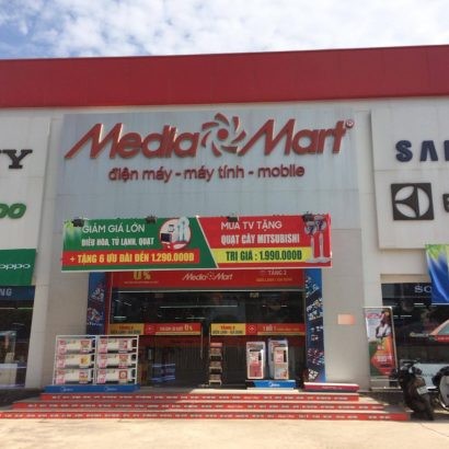 Siêu thị điện máy Media Mart kinh doanh trên diện tích đất Công ty XL & SX CN được nhà nước cho thuê. 