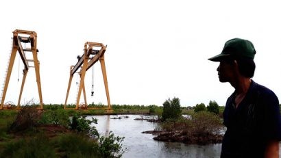  Nhà máy đóng tàu Năm Căn (Cà Mau) do Vinashin góp vốn đầu tư, giờ hoang phế, vẫn chờ phá sản - Ảnh: NGUYỄN HÙNG