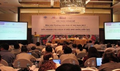  Hội thảo công bố Báo cáo Thường niên Kinh tế Việt Nam 2017, có chủ đề “Đẩy nhanh cải cách vì một Nhà nước kiến tạo”