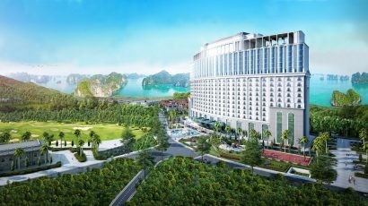 Hình ảnh phối cảnh của FLC Grand Hotel Hạ Long.