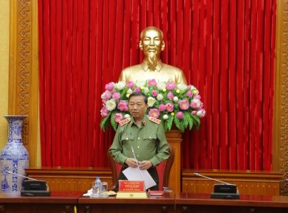  Bộ trưởng Tô Lâm phát biểu kết luận Hội nghị.