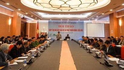 Quang cảnh Hội thảo “Góp ý Dự án Luật Bảo vệ và Phát triển rừng (sửa đổi)” do Ủy ban Khoa học Công nghệ & Môi trường tổ chức tại Hà Nội 
