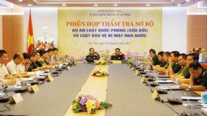  Phiên họp thẩm tra sơ bộ Dự án Luật Bảo vệ bí mật Nhà nước.