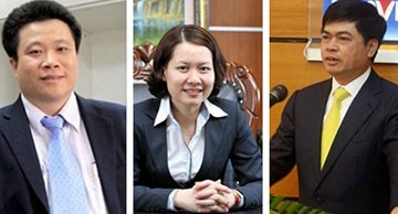  Ông Hà Văn Thắm, bà Nguyễn Minh Thu, Ông Nguyễn Xuân Sơn (từ trái qua phải).