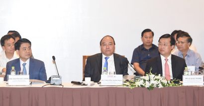 Thủ tướng Nguyễn Xuân Phúc tại Diễn đàn Kinh tế tư nhân 2017.