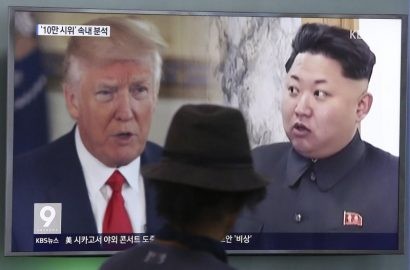  Tin tức về vụ thử hạt nhân của Triều Tiên đưa trên KBS News 9, một kênh truyền hình của Hàn Quốc. Ảnh: AP.