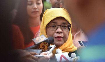 Bà Halimah Yacob. Ảnh CNA