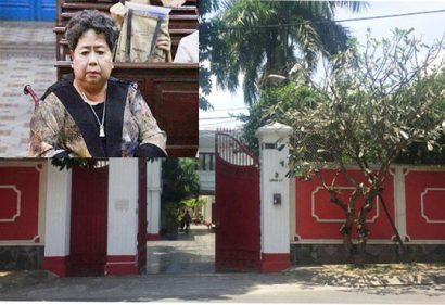  Bà Hứa Thị Phấn và nhà riêng thời điểm công an khám xét tháng 3-2017