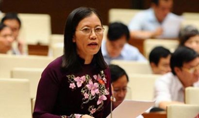 Chủ nhiệm Ủy ban Tư pháp Lê Thị Nga vẫn còn nhiều băn khoăn về quy định người thân của cán bộ, quan chức