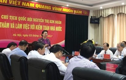  Chủ tịch QH Nguyễn Thị Kim Ngân làm việc với Kiểm toán Nhà nước