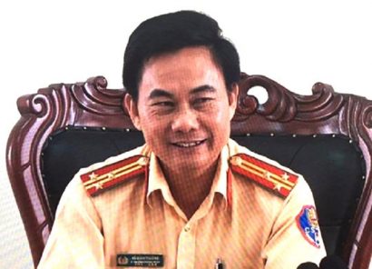  Thượng tá Võ Đình Thường, Phó Phòng CSGT Công an tỉnh Đồng Nai, người ký giấy mời các tài xế liên quan BOT Biên Hòa lên làm việc