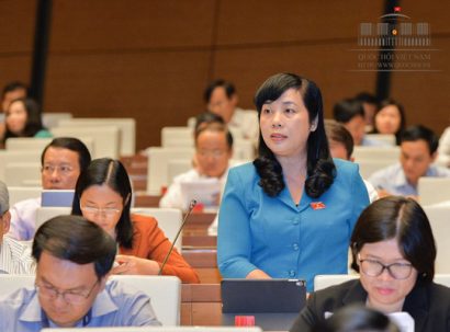  ĐBQH Trần Kim Yến lên tiếng mạnh mẽ về vấn đề lương hưu cho LĐ nữ - Ảnh: quochoi.vn