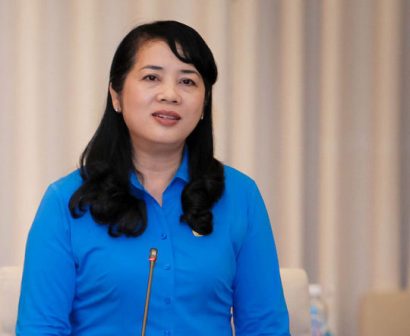 Chủ tịch LĐLĐ TP HCM Trần Kim Yến