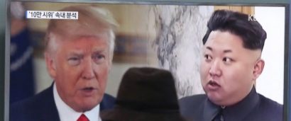 Tổng thống Mỹ Donald Trump và nhà lãnh đạo Triều Tiên Kim Jong-un