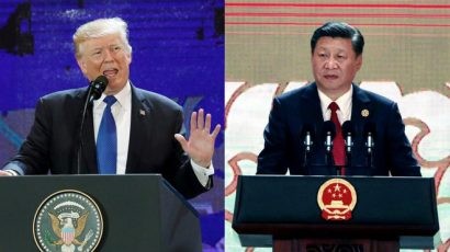  Ông Donald Trump và ông Tập Cận Bình phát biểu tại APEC được tổ chức ở Việt Nam tháng 11/2017.