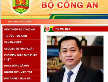  Thông tin trên trang web của Bộ Công an xác nhận đã bắt Phan Văn Anh Vũ theo lệnh truy nã