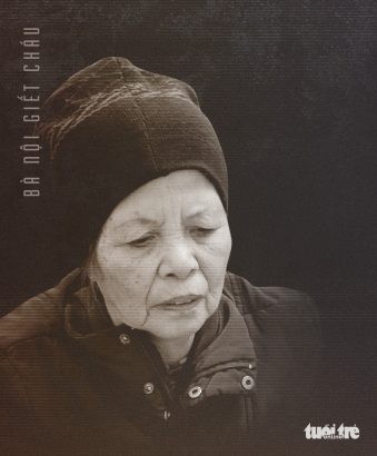 Bà Phạm Thị Xuân (bà nội cháu bé)