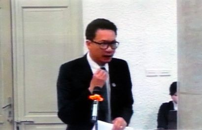  Luật sư Nguyễn Văn Quynh tranh luận.