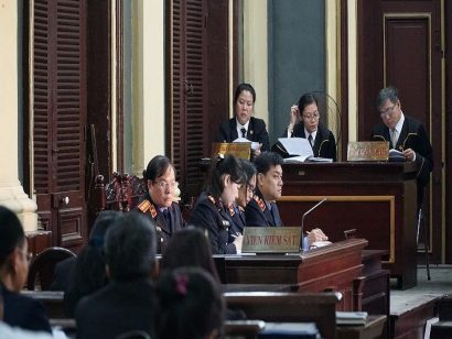  Đại diện VKS tại phiên tòa. Ảnh: QUỐC VŨ