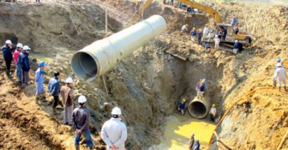  Kinh phí sửa chữa đường ống nước sông Đà bị vỡ lên tới hơn chục tỷ đồng. Ảnh: IT