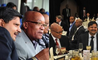  Tổng thống Jacob Zuma (đeo kính) cùng doanh nhân Atul Gupta tham gia các sự kiện - Ảnh: Flickr
