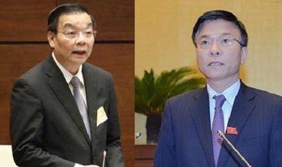  Hai bộ trưởng: Ông Chu Ngọc Anh (trái), Bộ trưởng Bộ KH&CN và ông Lê Thành Long (phải), Bộ trưởng Bộ Tư pháp sẽ trả lời chất vấn quốc hội ngày 19-3. Các phiên sẽ thí điểm mô hình "chất vấn và trả lời chất vấn ngay".