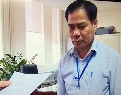  Hoàng Thế Trung, một trong 9 bị cáo phải hầu toà. Ảnh: Người lao động.