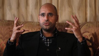 Saif al-Islam Gaddafi tuyên bố đã tận mắt chứng kiến việc chuyển khoản tiền tài trợ đầu tiên của chính quyền Gaddafi cho cựu chánh văn phòng của ông Sarkozy tại Tripoli trước bầu cử tổng thống Pháp năm 2007. Ảnh: Africanews