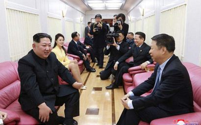 Phần nội thất trang nhã màu hồng trong toa tàu chở nhà lãnh đạo Triều Tiên Kim Jong-un.