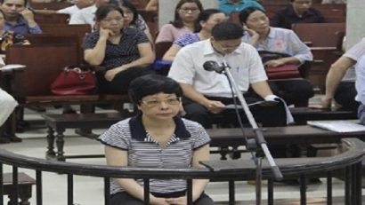  Bị cáo Châu Thị Thu Nga tại phiên tòa sơ thẩm