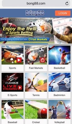 Trang web bong88.com. ẢNH CHỤP MÀN HÌNH