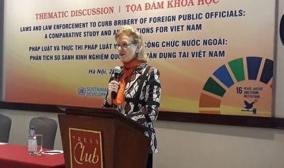 Bà Caitlin Wiesen đánh giá cao bước tiến của pháp luật hình sự Việt Nam.