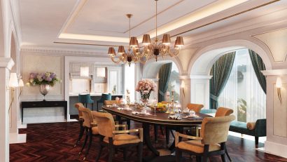 Không gian sinh hoạt rộng rãi và tiện nghi của condotel 2 phòng ngủ 