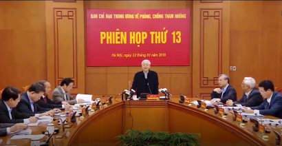 Tổng Bí thư Nguyễn Phú Trọng, Trưởng Ban chỉ đạo Trung ương về phòng, chống tham nhũng phát biểu chỉ đạo tại phiên họp thứ 13