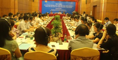  Quang cảnh một Hội thảo: “Chia sẻ kinh nghiệm quốc tế về thực hiện công ước của Liên Hợp Quốc về chống tham nhũng” do Thanh tra Chính phủ tổ chức