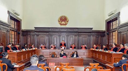  Quang cảnh một phiên họp Hội đồng Thẩm phán TANDTC