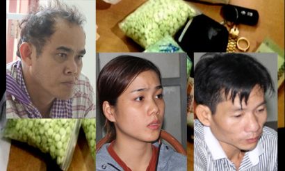 Những người trong băng nhóm bị bắt giữ.