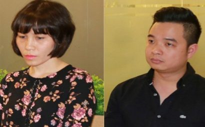 Châu Nguyên Anh (trái) và Phạm Quang Minh vừa bị Cơ quan an ninh điều tra Công an Phú Thọ khởi tố, bắt giam do liên quan đến đường dây đánh bạc nghìn tỷ